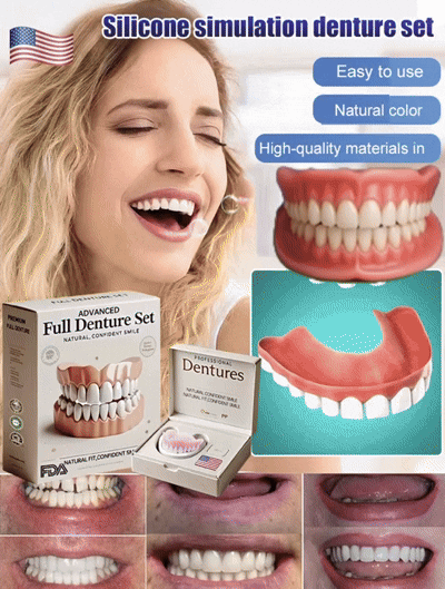 Ends Today: 60% OFF! ⏰Custom-Fit Instant Smile Dentures – Natural Looking Comfort Fit